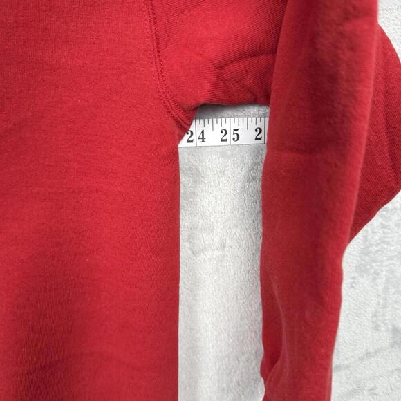 VTG 90s Russell Athletic Sweatshirts Made in USA Soild Y2K Adult Sz L Red Relax - Picture 9 of 10